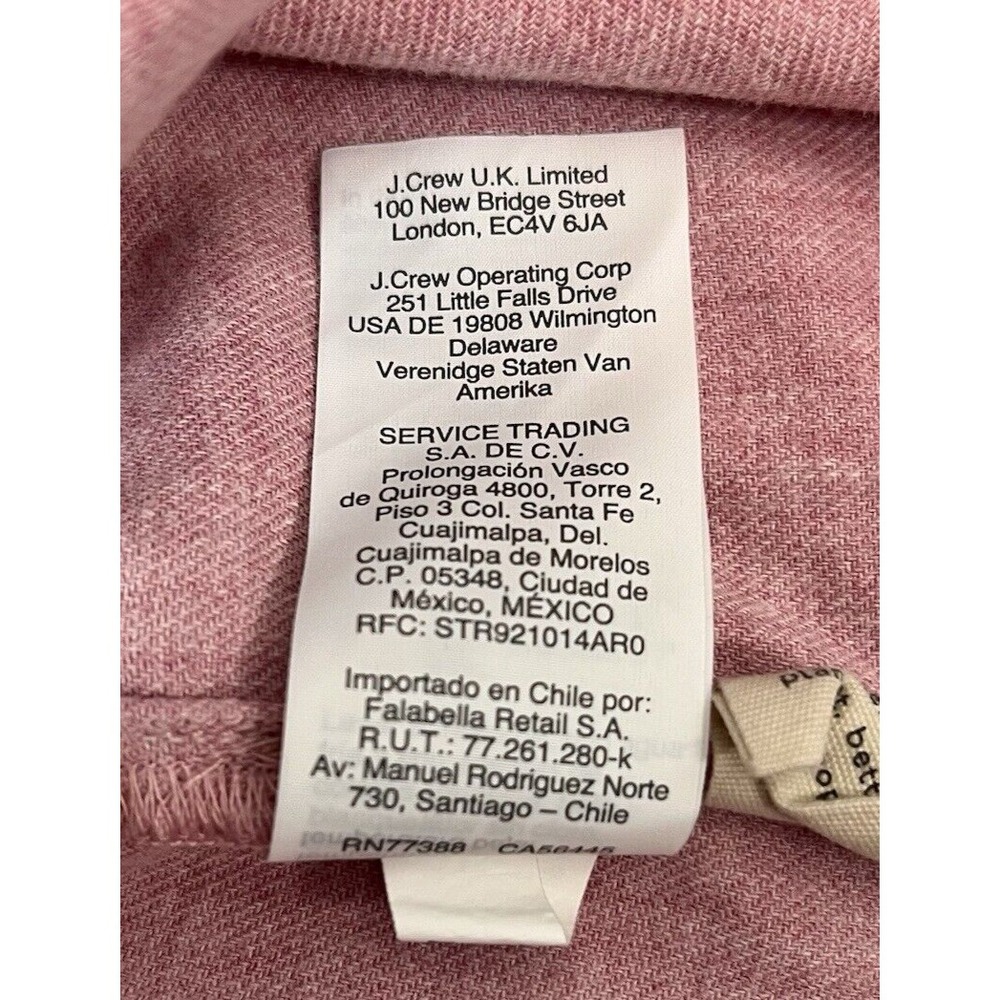 Madewell Womens XS Pink Tunic Back Button Up Classic Gorpcore Cabincore Cozy - Picture 9 of 12